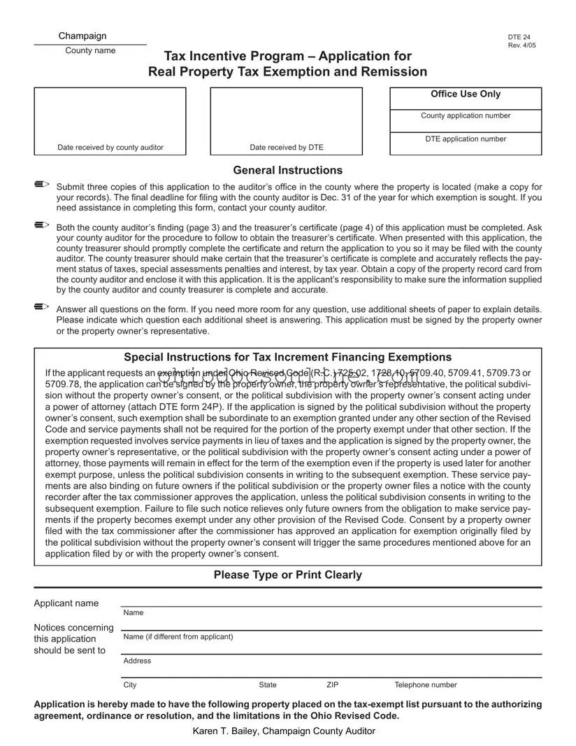 Ohio Dte 24 Template in PDF