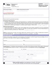 Ohio Cat Ff Template in PDF