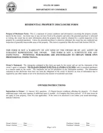 Ohio Disclosure Template in PDF