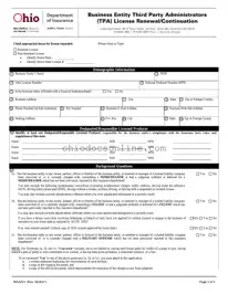 Ohio Ins3213 Template in PDF
