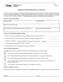 Ohio It 4 Template in PDF