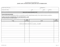Ohio Jfs 02390 Template in PDF