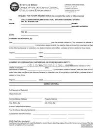 Ohio Payoff Template in PDF