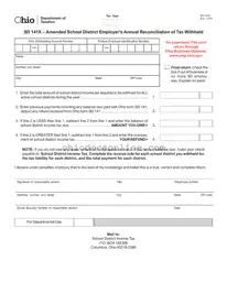 Ohio Sd 141X Template in PDF